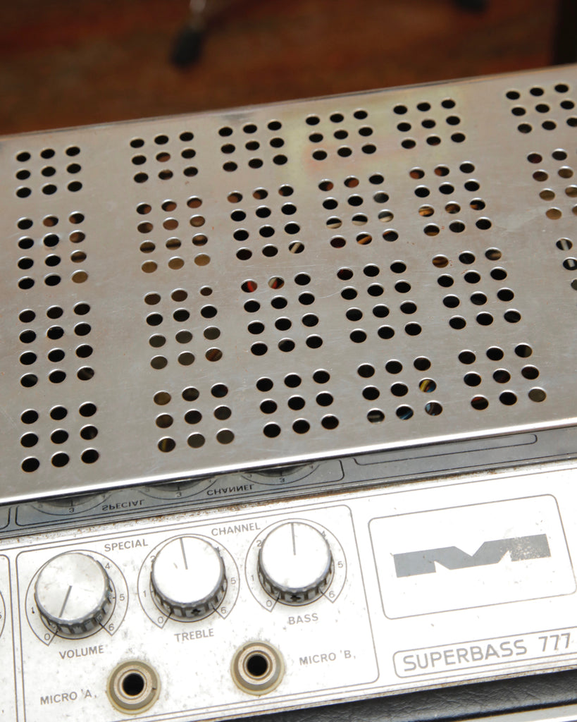 Meazzi Super Bass 777 4x10" Bass Amplifier Combo Made In Italy Pre-Owned