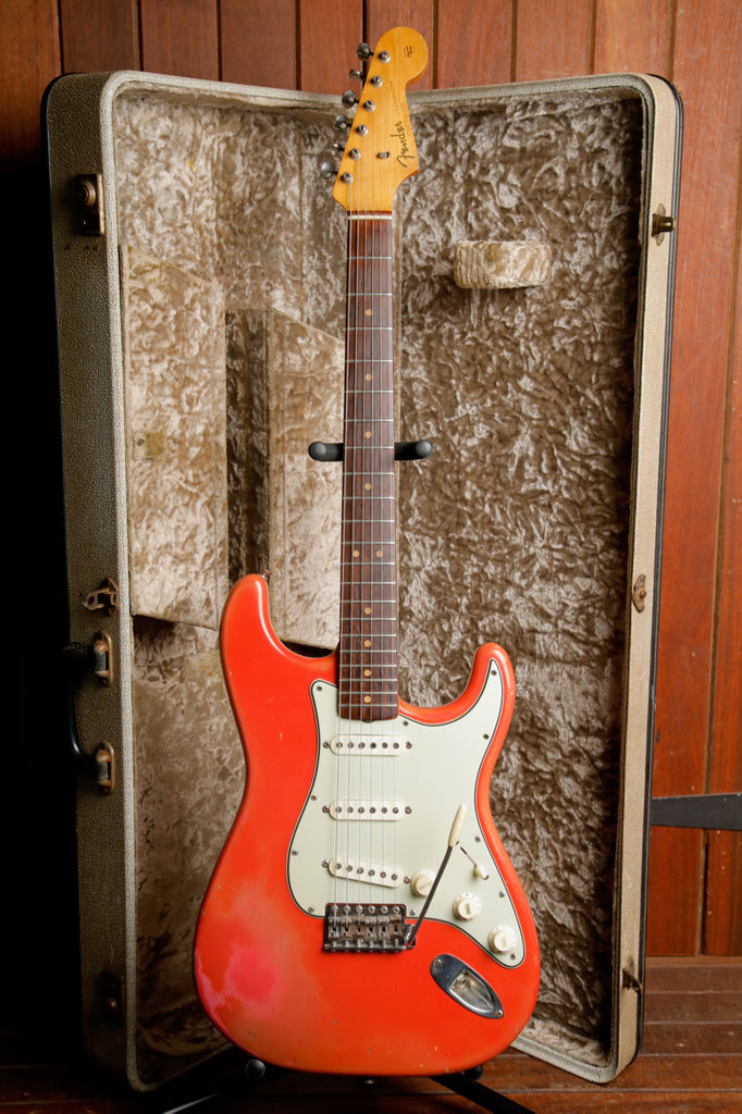 Fender 1964 Stratocaster Fiesta Red Vintage Electric Guitar Pre-Owned