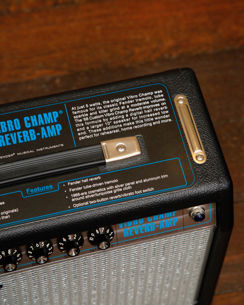 Fender '68 Custom Vibro Champ Reverb Guitar Combo Amplifier Pre-Owned