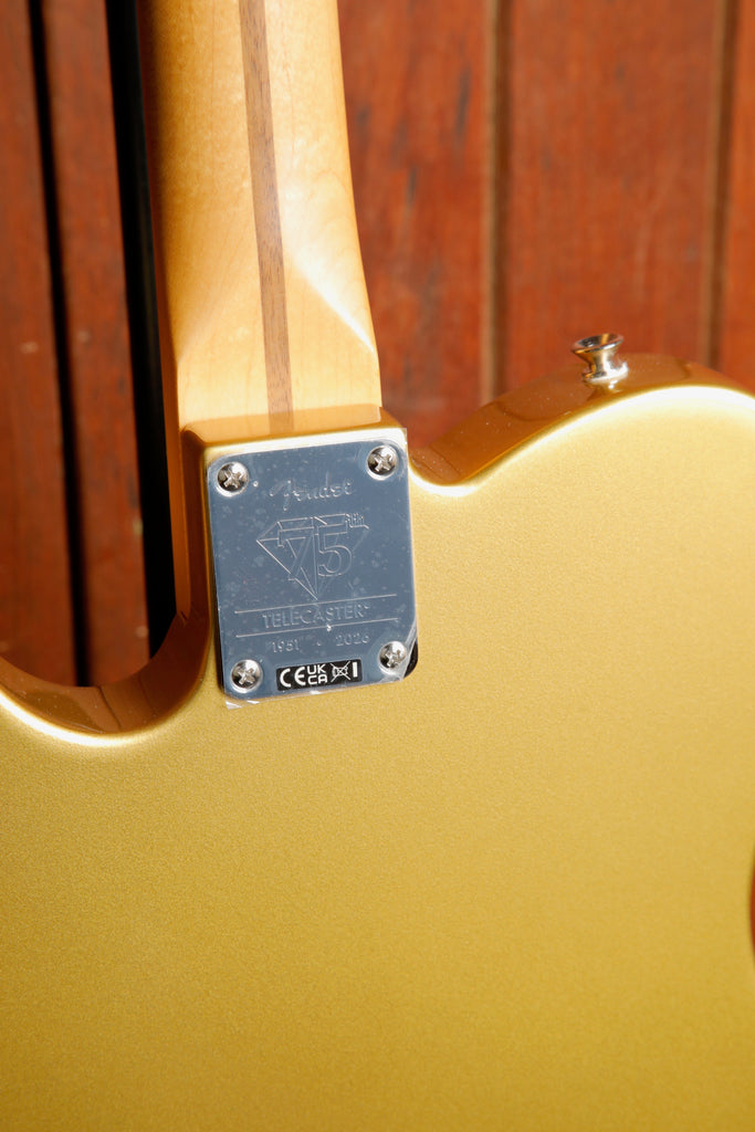 Fender 75th Anniversary Player II Telecaster Aztec Gold Electric Guitar