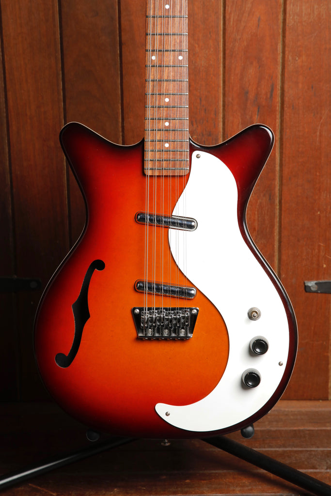 Danelectro Semi-Hollow Sunburst 12-String Guitar Pre-Owned