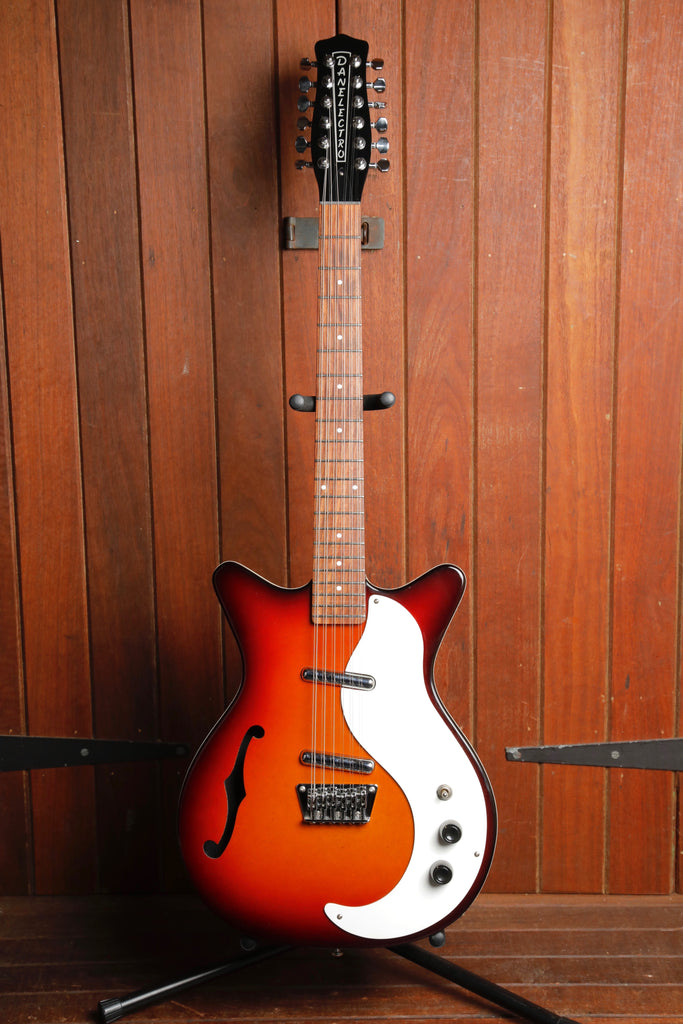Danelectro Semi-Hollow Sunburst 12-String Guitar Pre-Owned