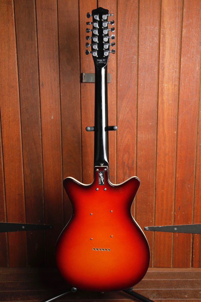 Danelectro Semi-Hollow Sunburst 12-String Guitar Pre-Owned