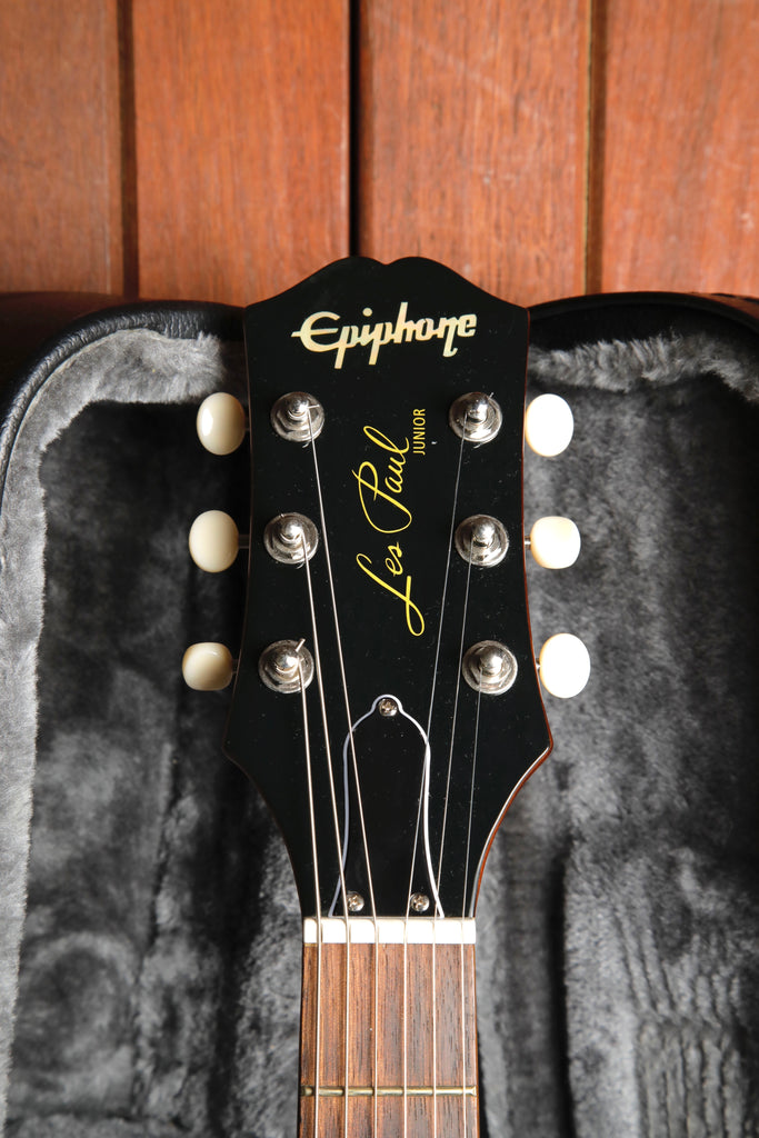 Epiphone Les Paul Junior Vintage Sunburst w/Bigsby & Case Pre-Owned