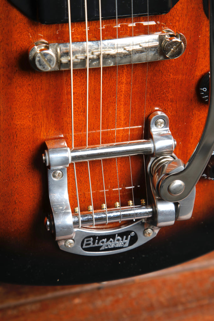 Epiphone Les Paul Junior Vintage Sunburst w/Bigsby & Case Pre-Owned