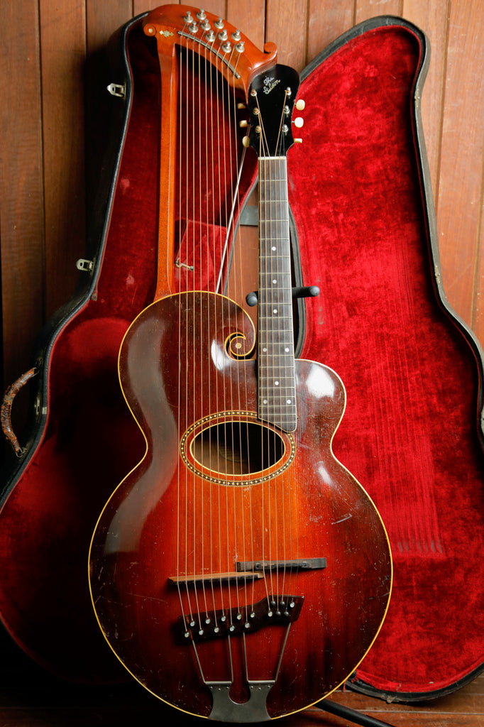 Gibson 1919 Harp Guitar "U" Style Acoustic Instrument Pre-Owned