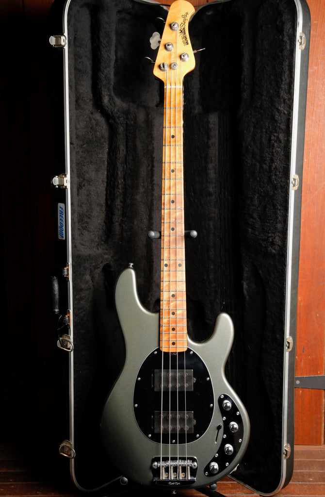 Ernie Ball Music Man StingRay 4 HH Graphite Pearl Bass Guitar 2006 Pre-Owned
