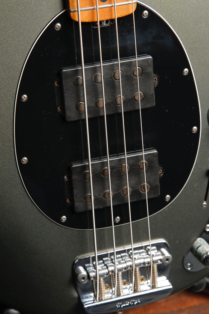 Ernie Ball Music Man StingRay 4 HH Graphite Pearl Bass Guitar 2006 Pre-Owned