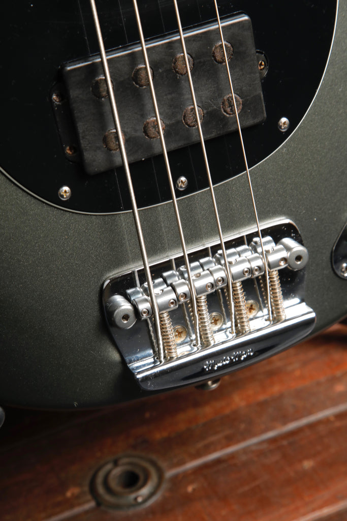 Ernie Ball Music Man StingRay 4 HH Graphite Pearl Bass Guitar 2006 Pre-Owned