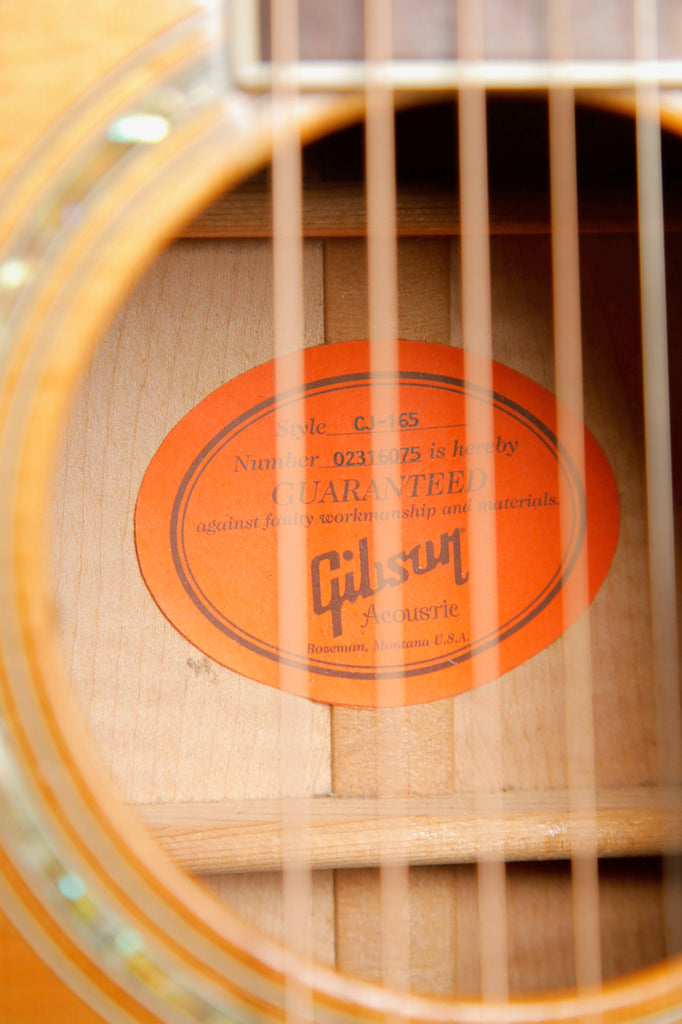 Gibson CJ-165 Natural Acoustic-Electric Guitar 2006 Pre-Owned