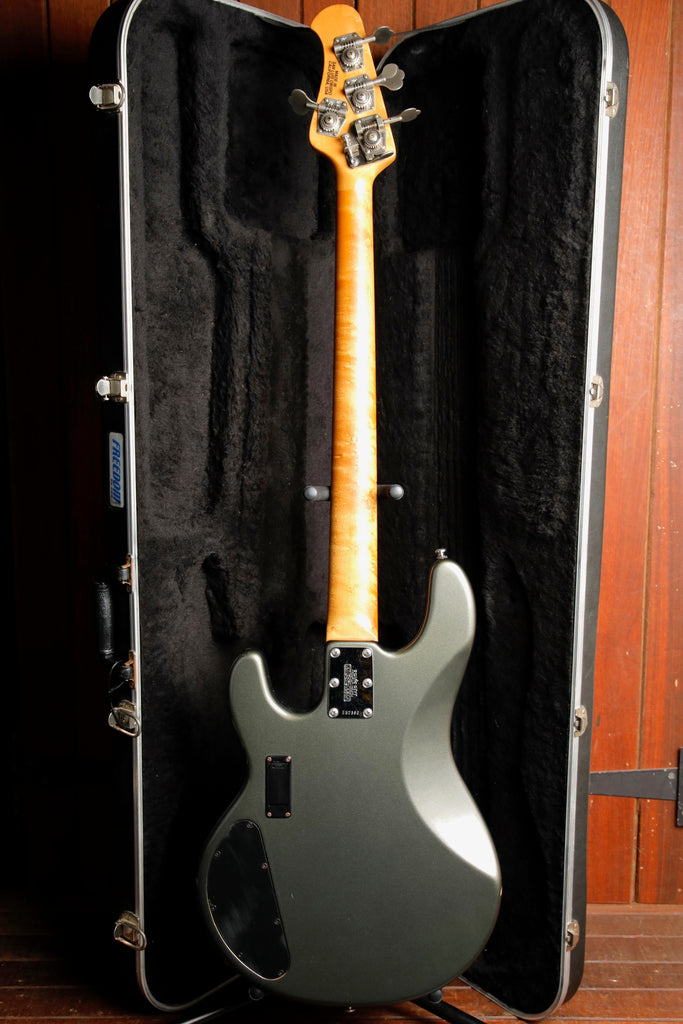 Ernie Ball Music Man StingRay 4 HH Graphite Pearl Bass Guitar 2006 Pre-Owned