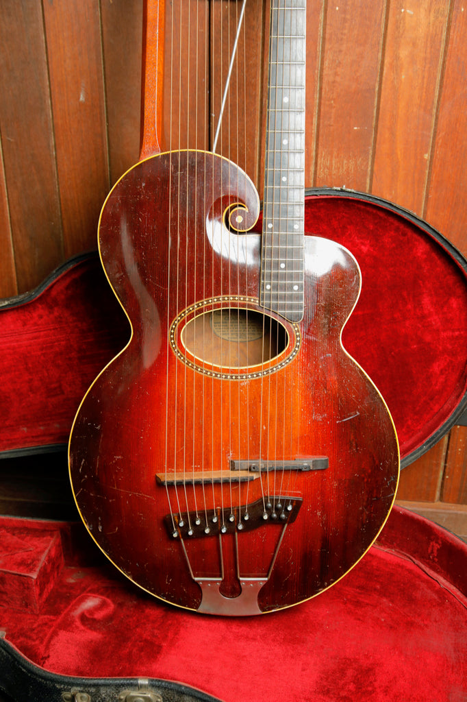Gibson 1919 Harp Guitar "U" Style Acoustic Instrument Pre-Owned