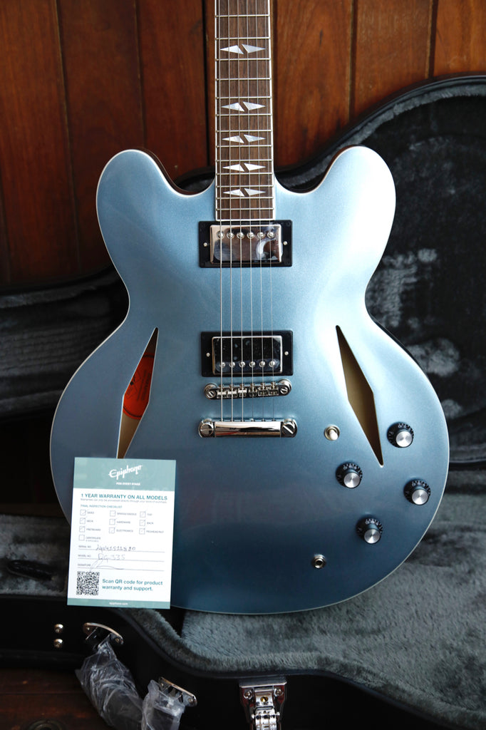 Epiphone Dave Grohl DG-335 Pelham Blue Semi-Hollow Electric Guitar