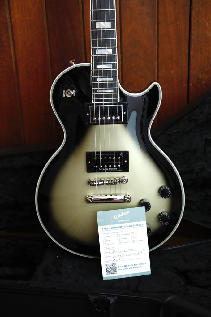 Epiphone Adam Jones 1979 Les Paul Custom Antique Silverburst Electric Guitar