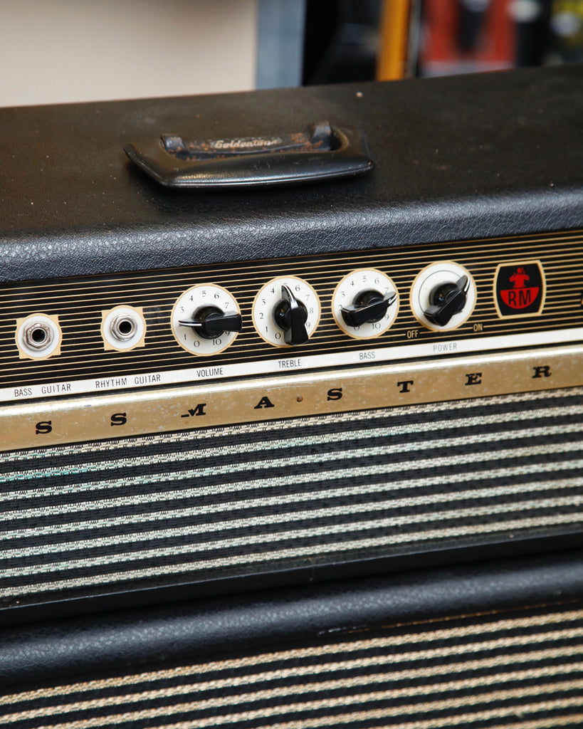 Goldentone Bassmaster 40 Valve Amplifier Head & 4x12" Speaker Cabinet 1966 Pre-Owned