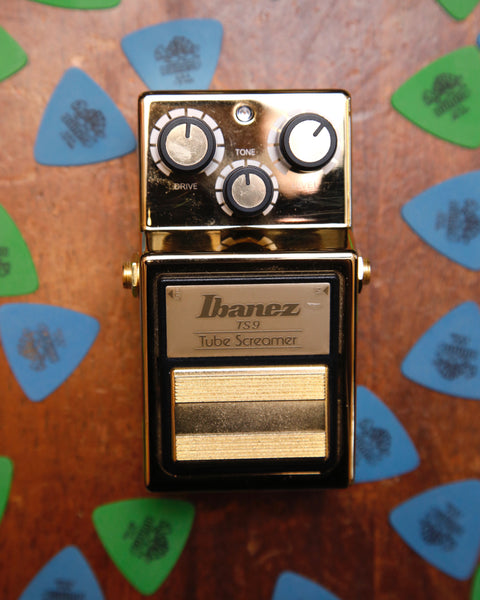 Ibanez TS-9 Limited Edition Gold Tubescreamer Overdrive Pedal Pre-Owned