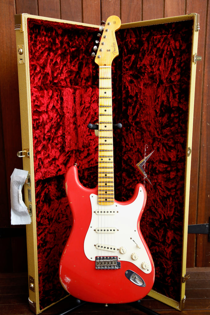Fender Custom Shop LTD Fat 50's Stratocaster Relic Fiesta Red Electric Guitar 2018 Pre-Owned