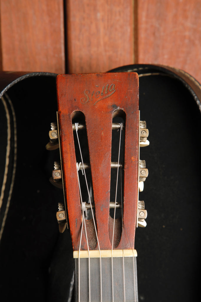 Oscar Schmidt Stella Parlor Acoustic Guitar 1920s Pre-Owned