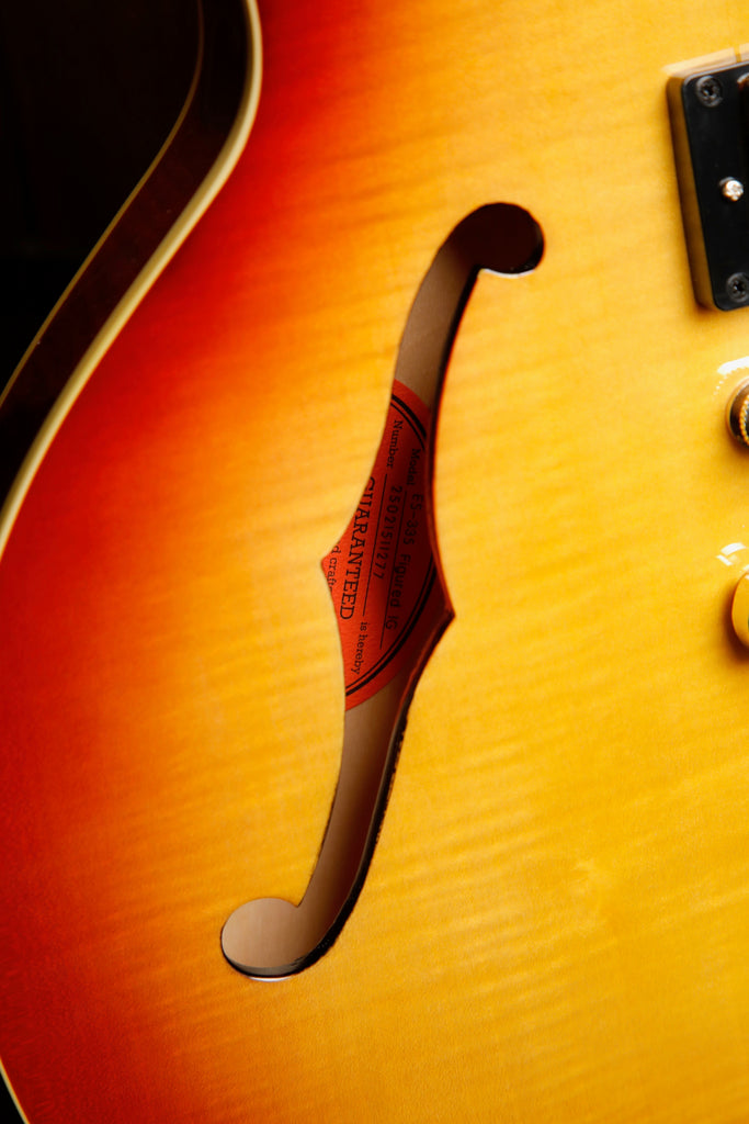 Epiphone ES-335 Figured Raspberry Tea Burst Semi-Hollow Electric Guitar