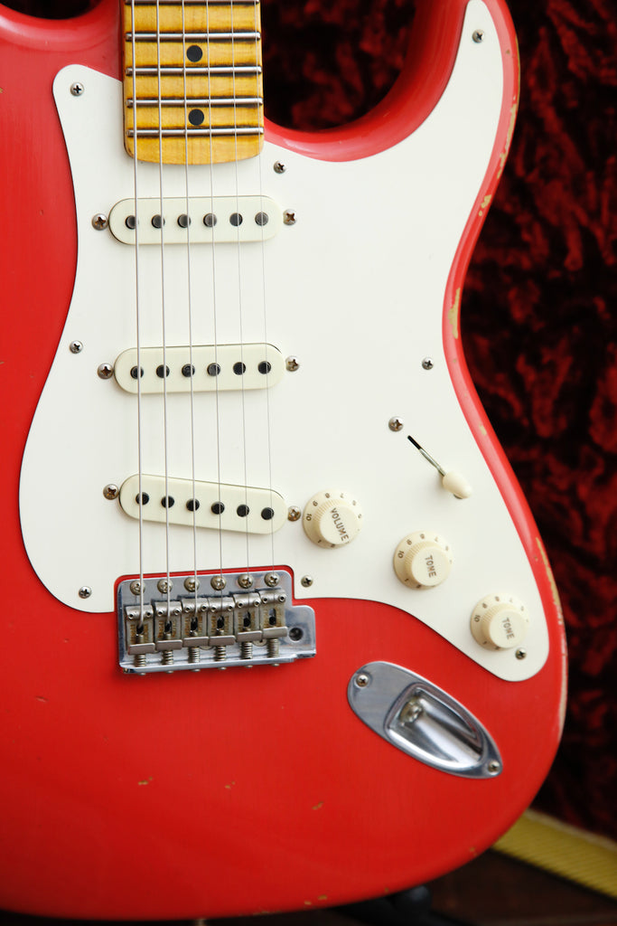 Fender Custom Shop LTD Fat 50's Stratocaster Relic Fiesta Red Electric Guitar 2018 Pre-Owned