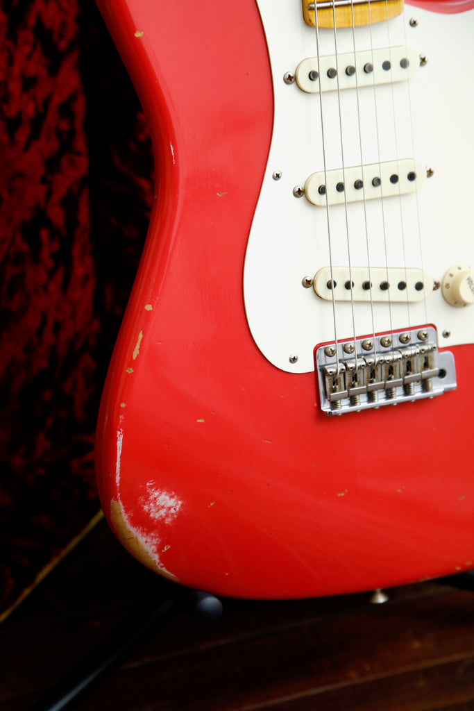 Fender Custom Shop LTD Fat 50's Stratocaster Relic Fiesta Red Electric Guitar 2018 Pre-Owned