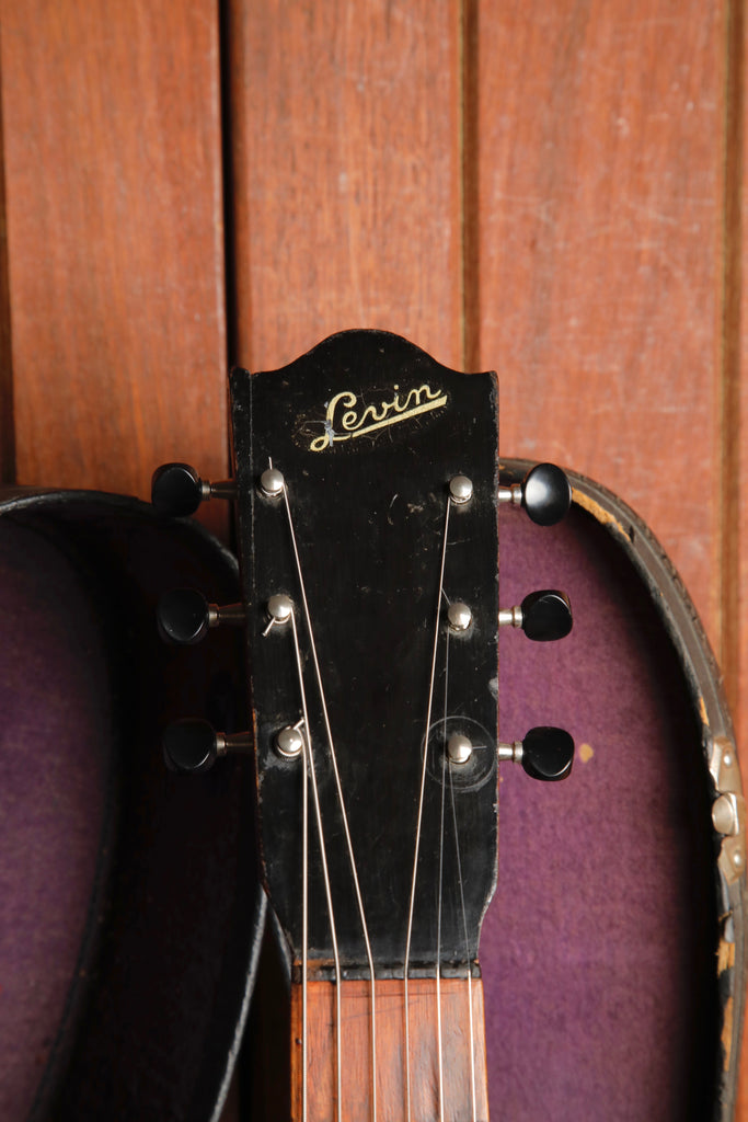 Herman Carlson Levin Parlor Acoustic Guitar 1930s Pre-Owned
