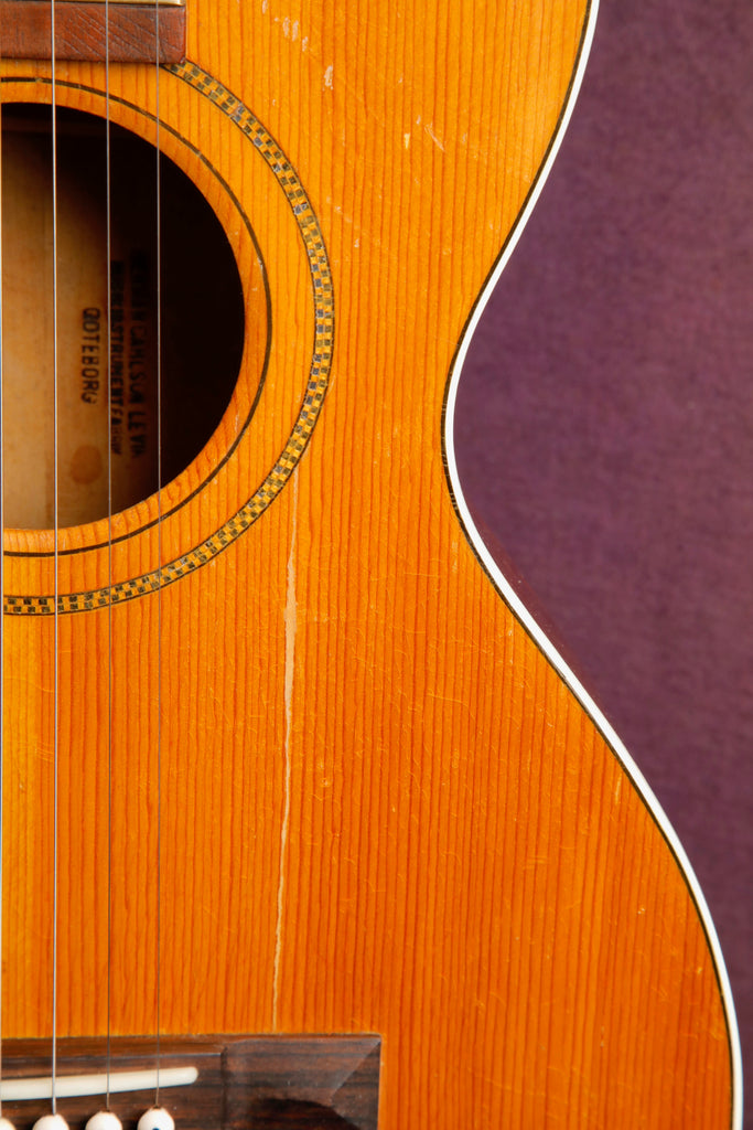 Herman Carlson Levin Parlor Acoustic Guitar 1930s Pre-Owned