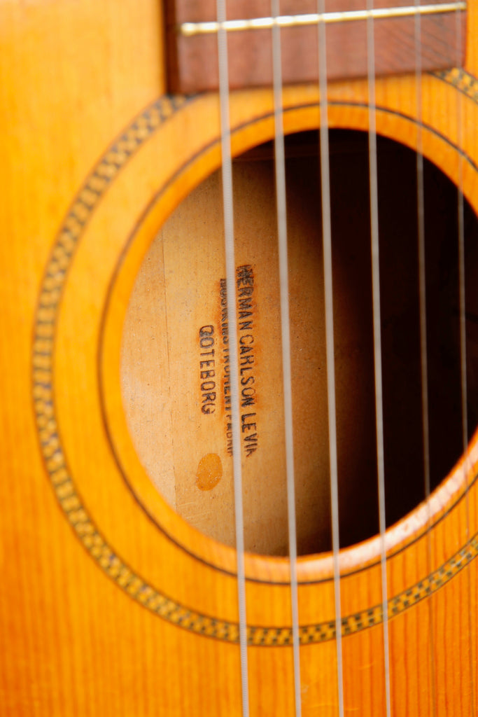 Herman Carlson Levin Parlor Acoustic Guitar 1930s Pre-Owned