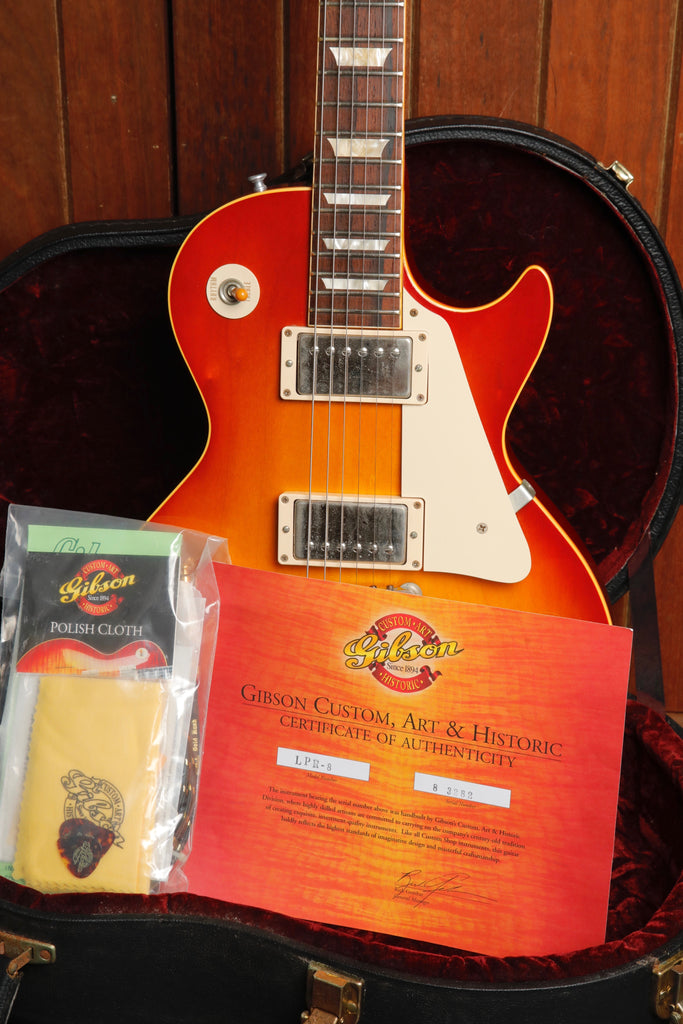 Gibson Custom 1958 Les Paul Standard VOS Cherry Sunburst Electric Guitar 2003 Pre-Owned