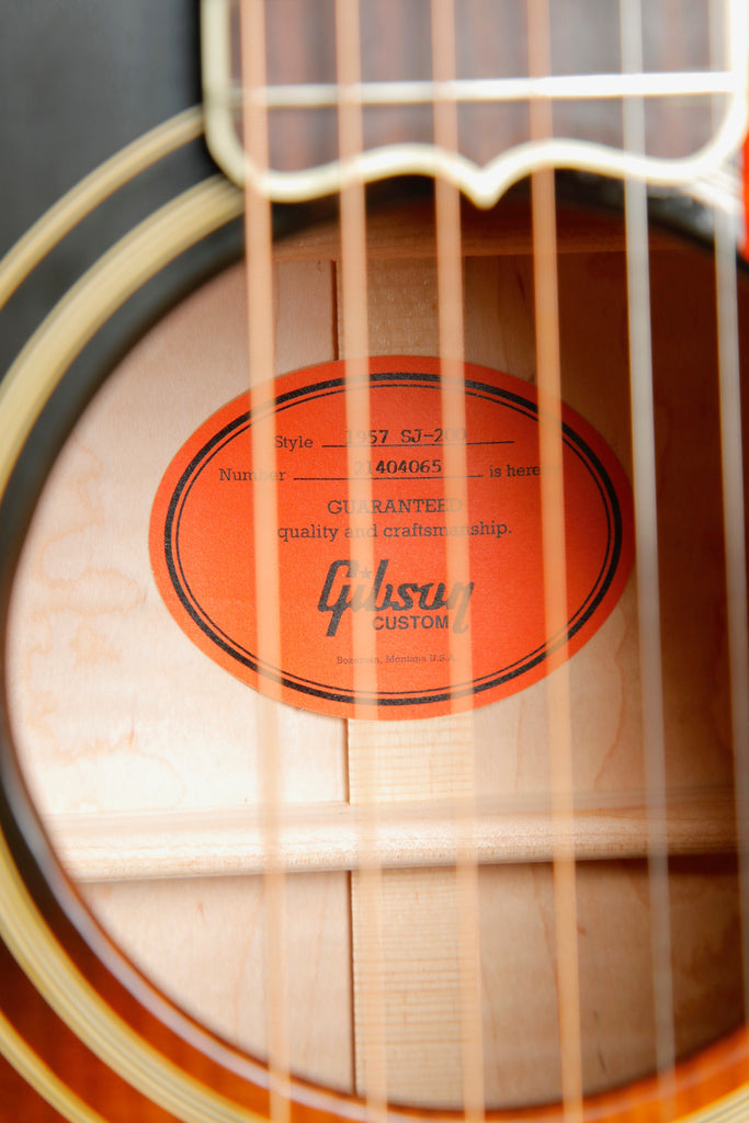 Gibson Custom 1957 SJ-200 Vintage Sunburst Acoustic Guitar