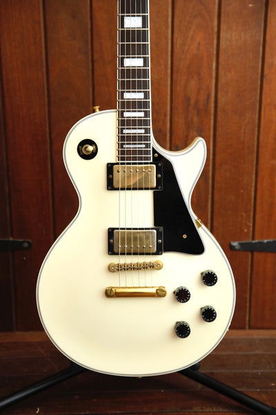 Orville LPC-75 Les Paul Custom Alpine White Electric Guitar Made in Japan 1996 Pre-Owned