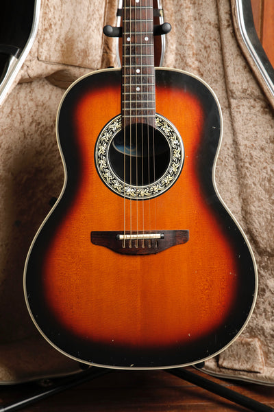 Ovation Pinnacle 3712 Sunburst Acoustic-Electric Guitar Vintage MIJ Pre-Owned