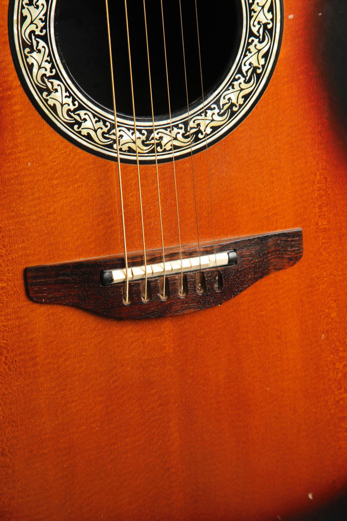 Ovation Pinnacle 3712 Sunburst Acoustic-Electric Guitar Vintage MIJ Pre-Owned