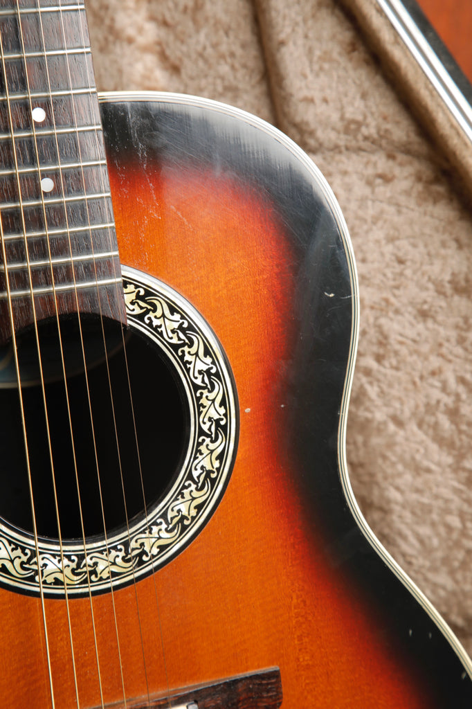 Ovation Pinnacle 3712 Sunburst Acoustic-Electric Guitar Vintage MIJ Pre-Owned