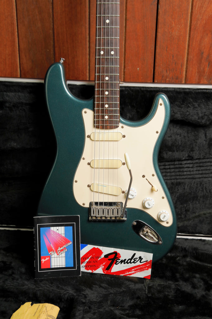 Fender Strat Plus Deluxe 1989 Gun Metal Blue Electric Guitar Pre-Owned