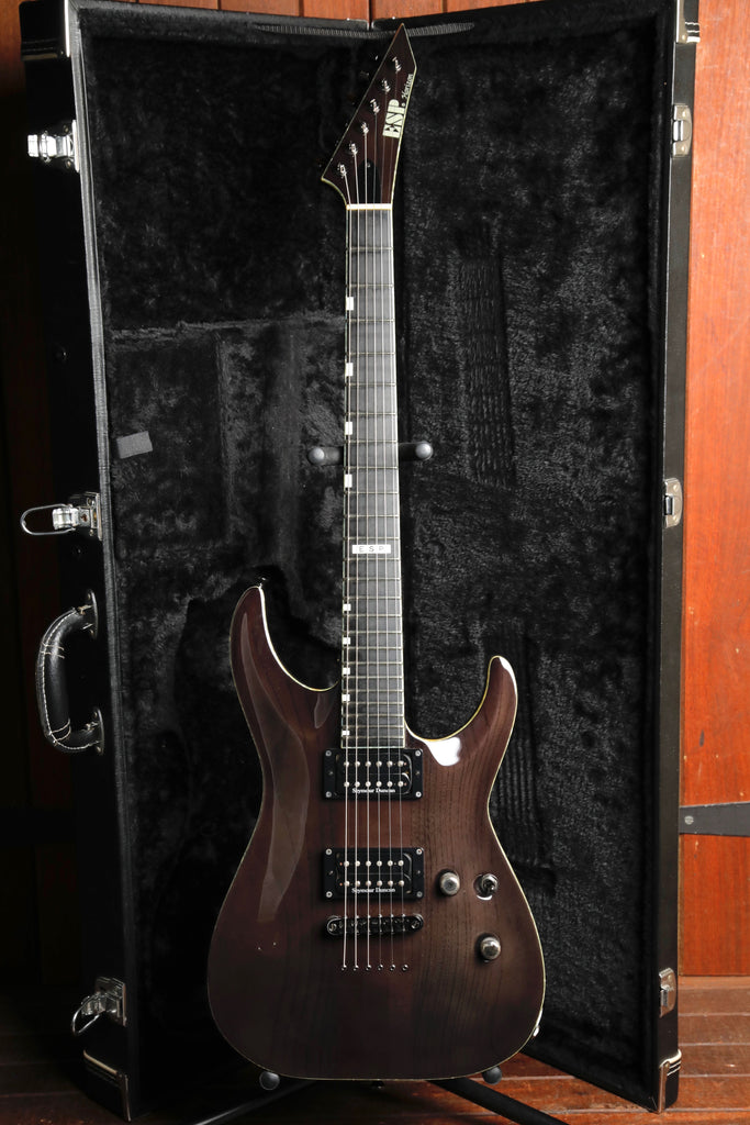 ESP Horizon NT-II Transparent Black Electric Guitar Made in Japan 2009 Pre-Owned