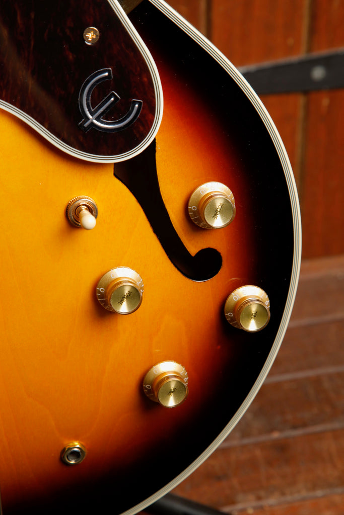 Epiphone Sheraton Frequensator Semi-Hollow Electric Guitar Vintage Sunburst