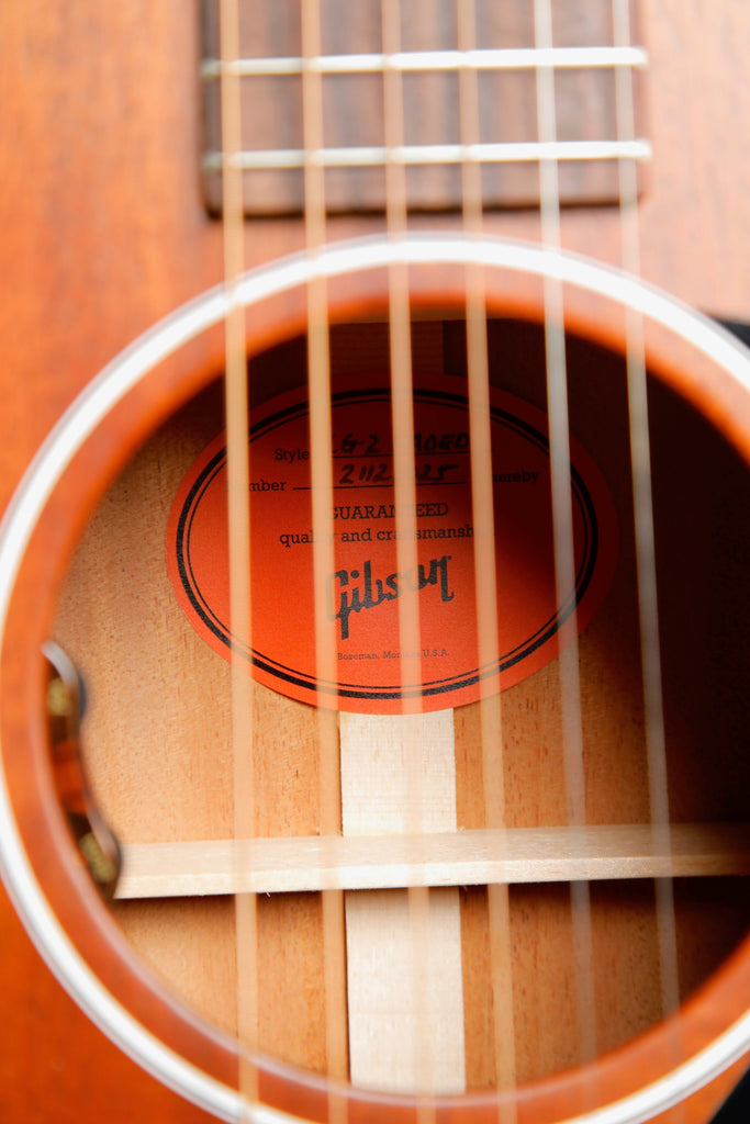 Gibson LG-2 All Mahogany Faded Natural Acoustic-Electric Guitar