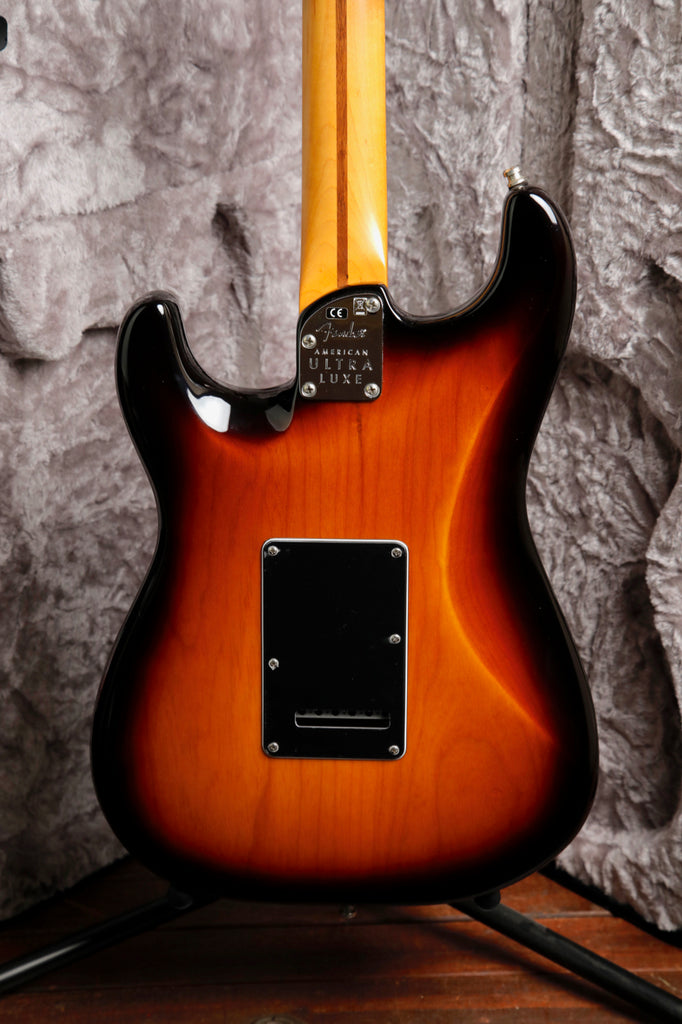 Fender American Ultra Luxe Stratocaster 2-Tone Sunburst Electric Guitar Pre-Owned