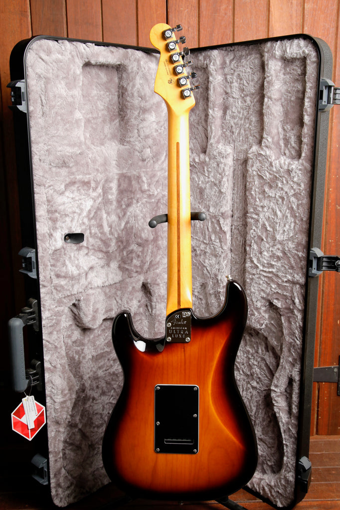Fender American Ultra Luxe Stratocaster 2-Tone Sunburst Electric Guitar Pre-Owned
