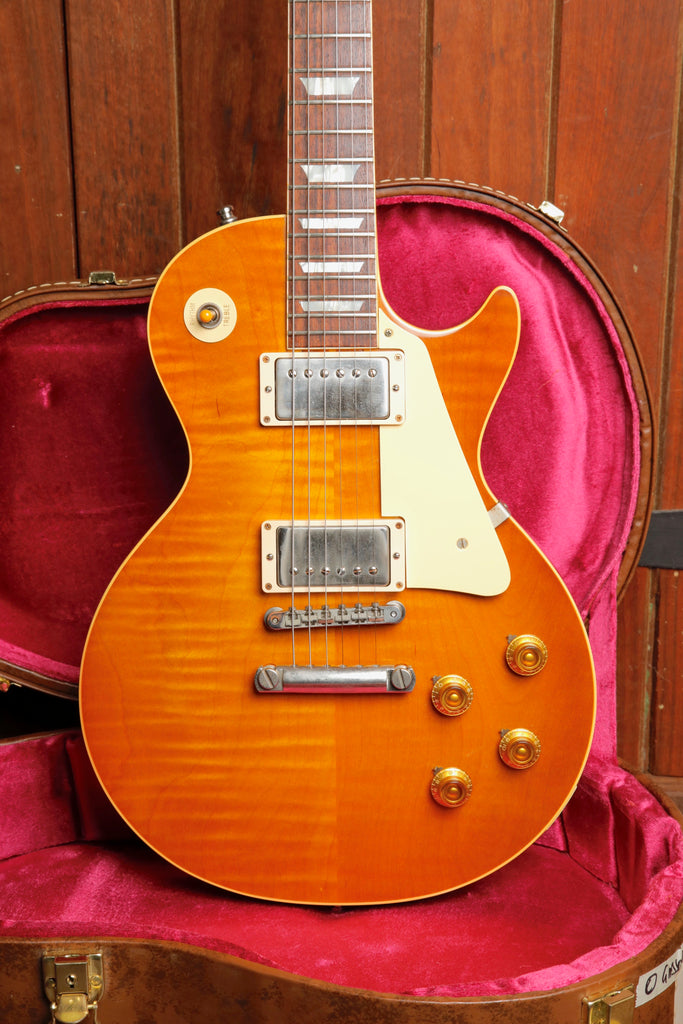 Gibson Custom 1958 Les Paul Standard Dirty Lemon Electric Guitar 2017 Pre-Owned
