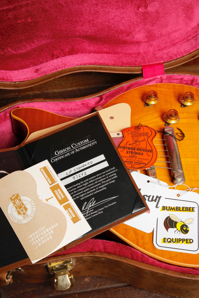 Gibson Custom 1958 Les Paul Standard Dirty Lemon Electric Guitar 2017 Pre-Owned