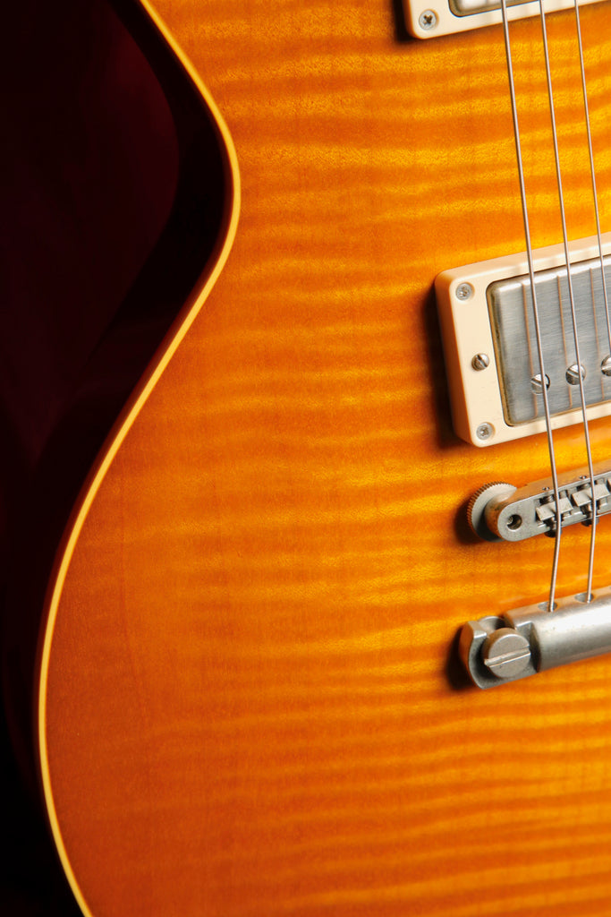 Gibson Custom 1958 Les Paul Standard Lemon Burst Electric Guitar 2002 Pre-Owned