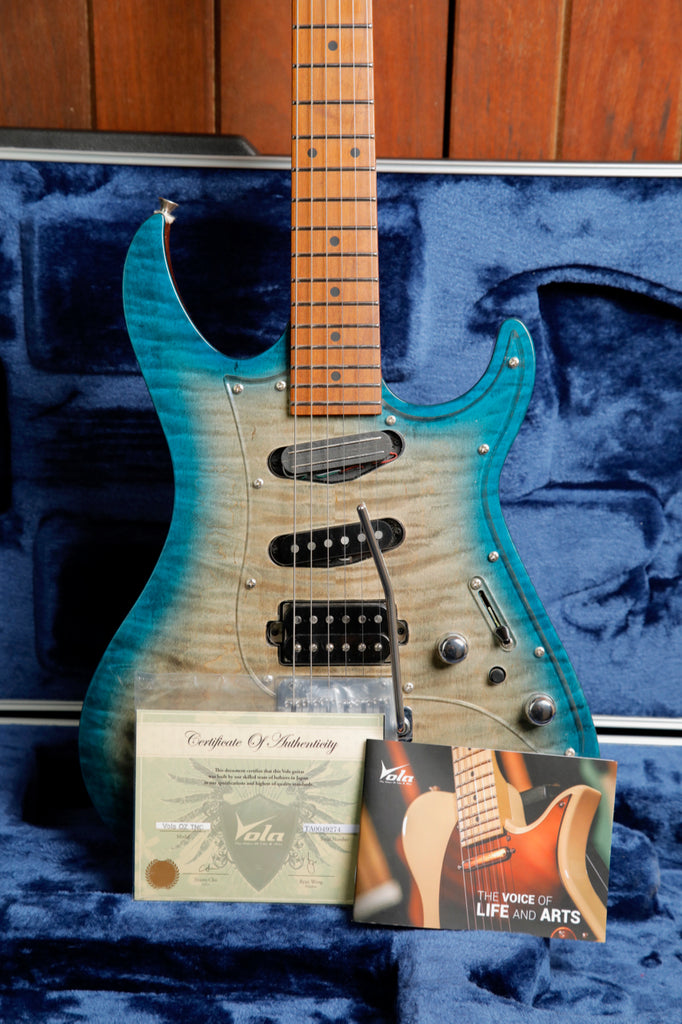 Vola OZ RV TNC Aqua Burst Gloss Electric Guitar MIJ Pre-Owned
