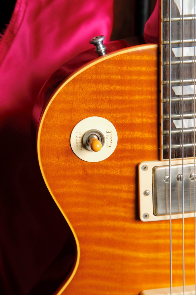 Gibson Custom 1958 Les Paul Standard Lemon Burst Electric Guitar 2002 Pre-Owned