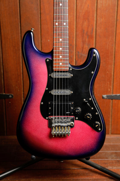 Fernandes FST-65 Purple Sparkle Burst Electric Guitar 1980s MIJ Pre-Owned