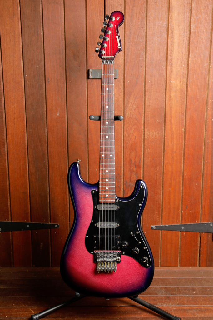 Fernandes FST-65 Purple Sparkle Burst Electric Guitar 1980s MIJ Pre-Owned