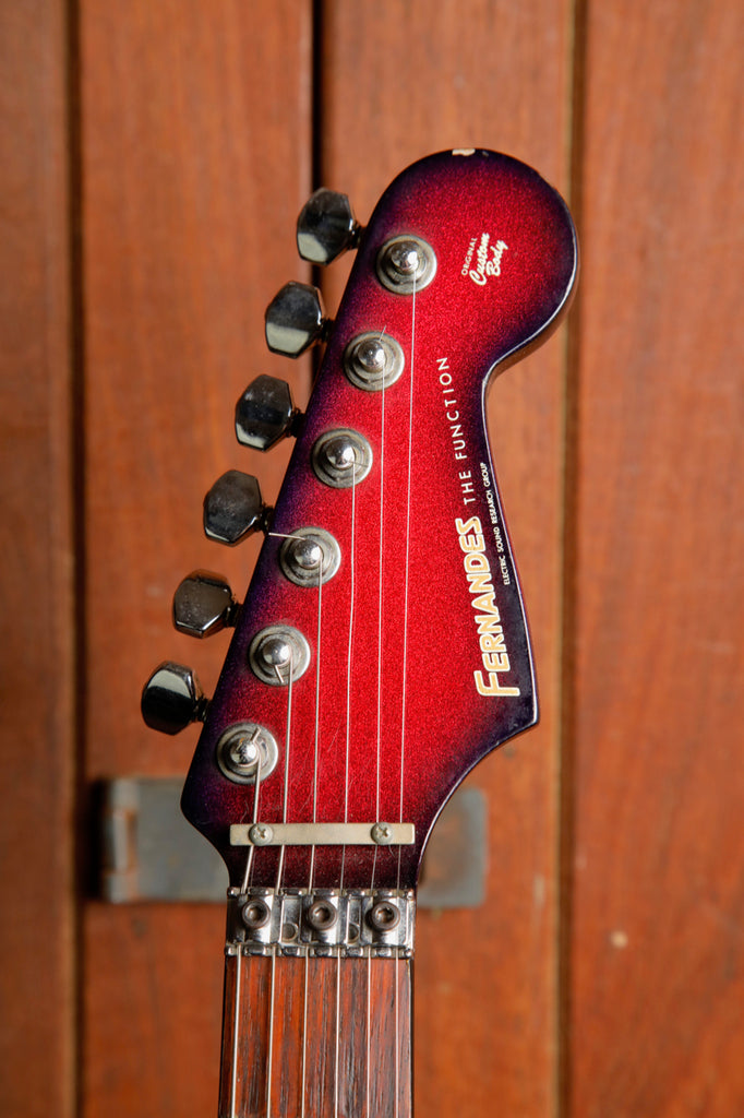 Fernandes FST-65 Purple Sparkle Burst Electric Guitar 1980s MIJ Pre-Owned