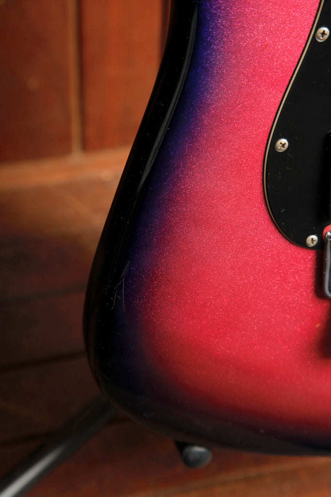 Fernandes FST-65 Purple Sparkle Burst Electric Guitar 1980s MIJ Pre-Owned