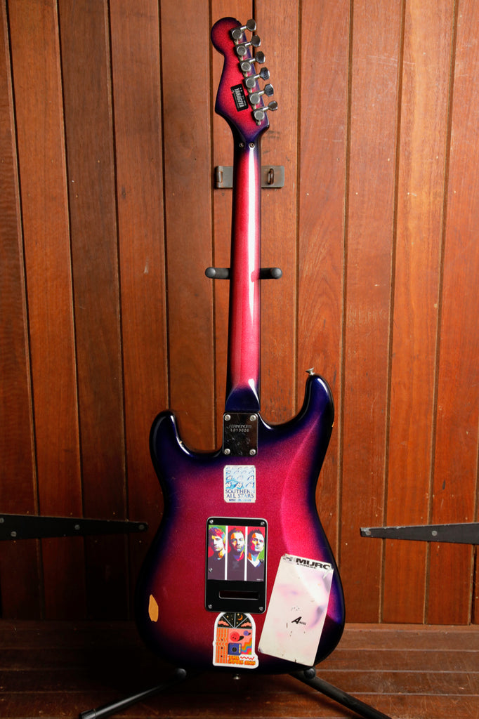Fernandes FST-65 Purple Sparkle Burst Electric Guitar 1980s MIJ Pre-Owned